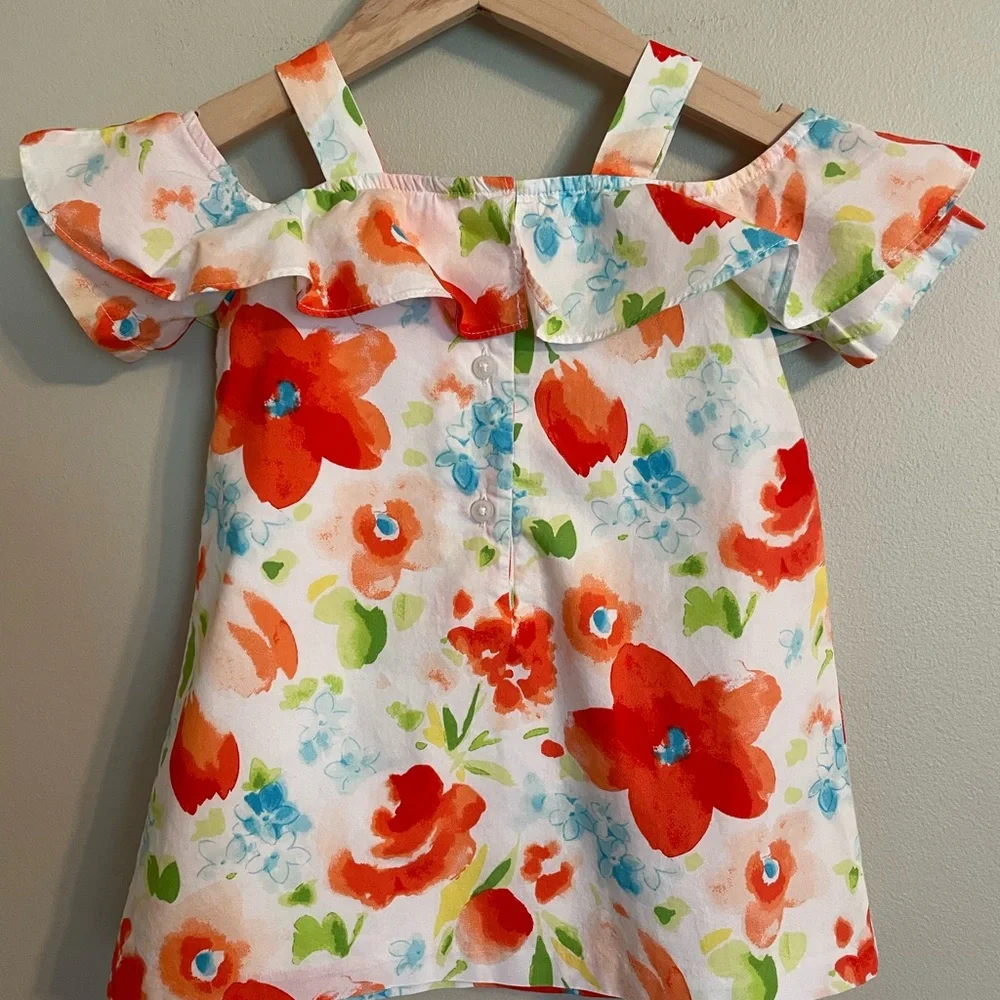 Janie And Jack Girls Sunshine Dreams Floral Dress 18-24 months